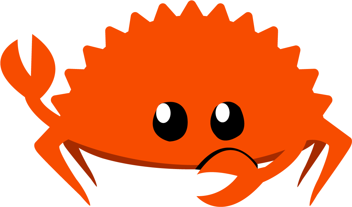 Mascot of Rust programming language, Ferris the crab.